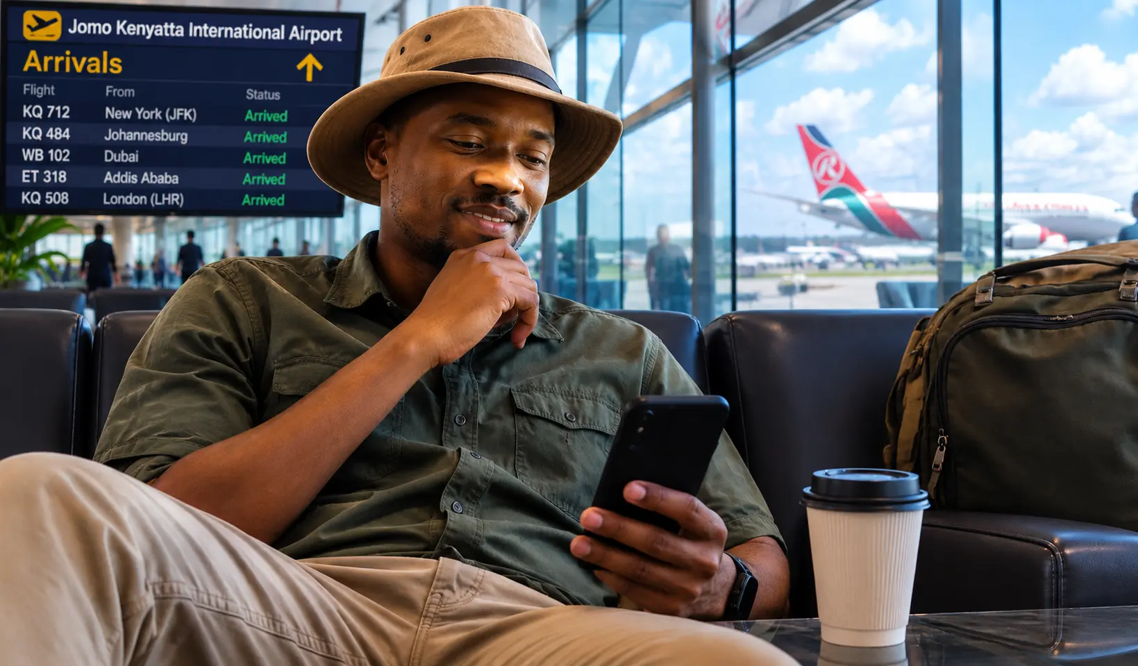 Confirming an airport transfer booking with pickup details