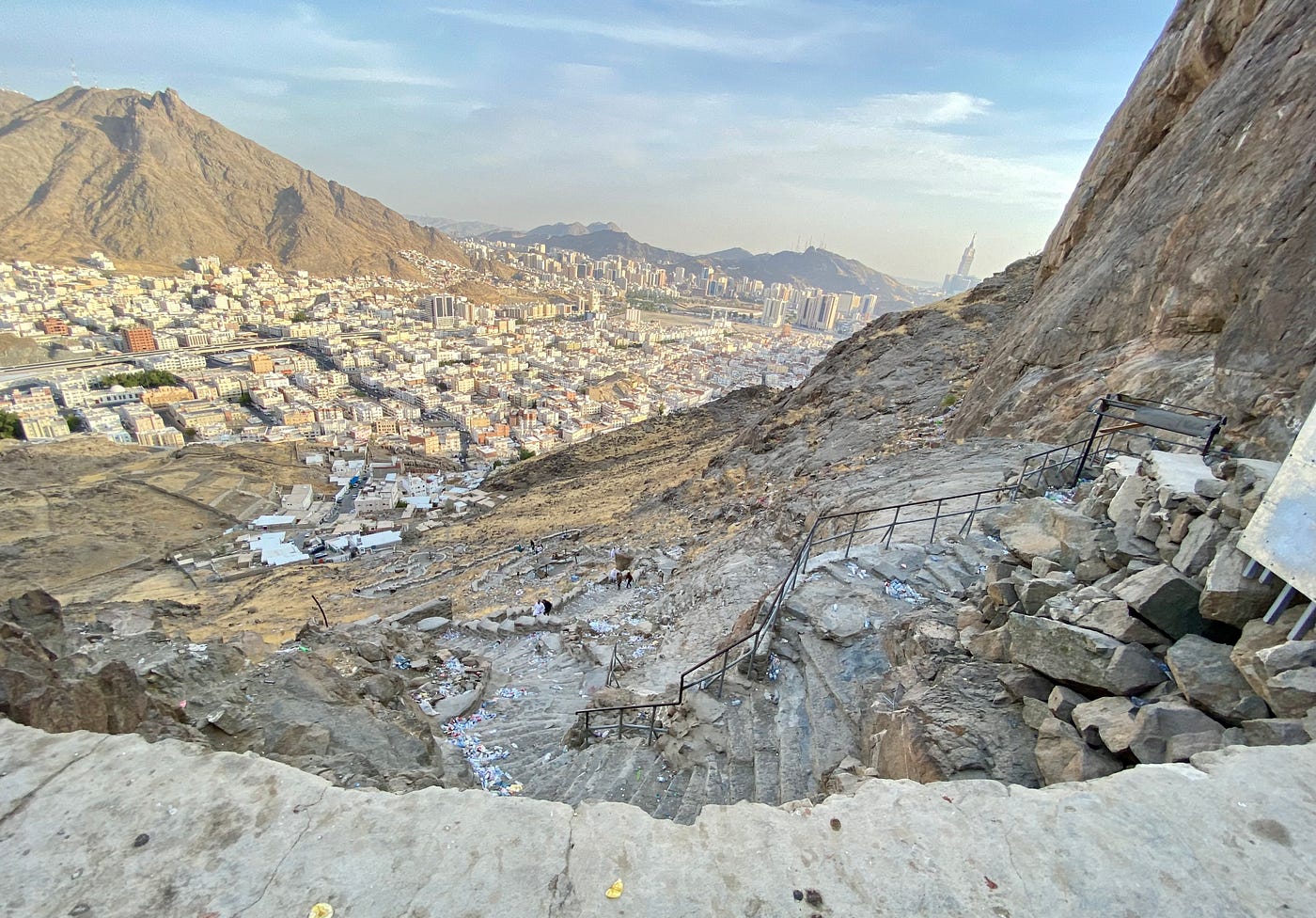 Jabal al-Noor mountain and the Cave of Hira near Makkah
