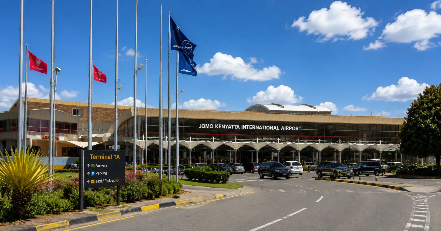 Arrivals hall at Jomo Kenyatta International Airport Nairobi